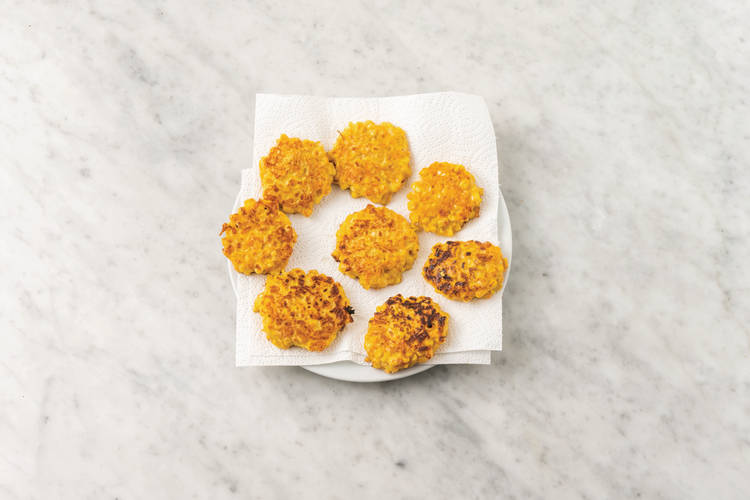 Cook the fritters