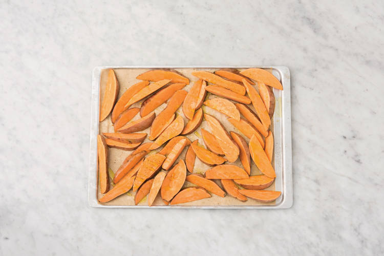 Bake the wedges 