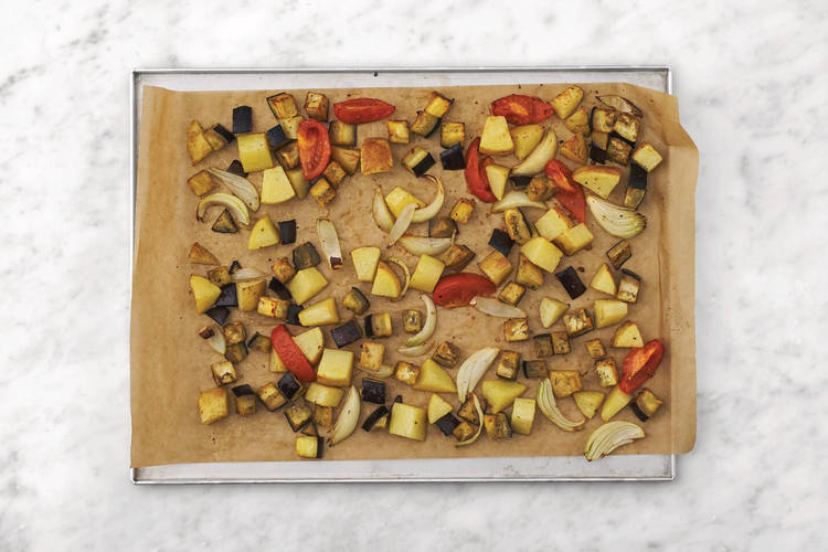 Roast the veggies