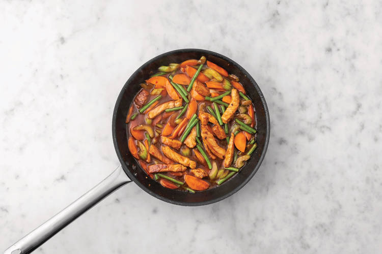 Cook the veg