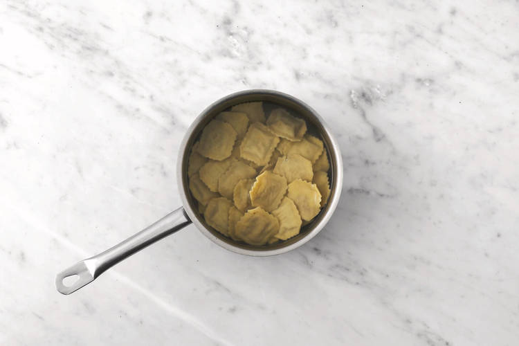 Cook the ravioloni
