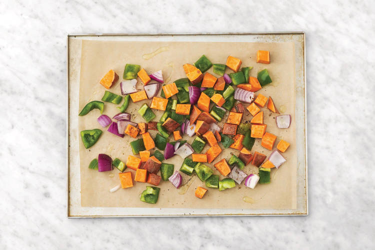 Roast the veggies