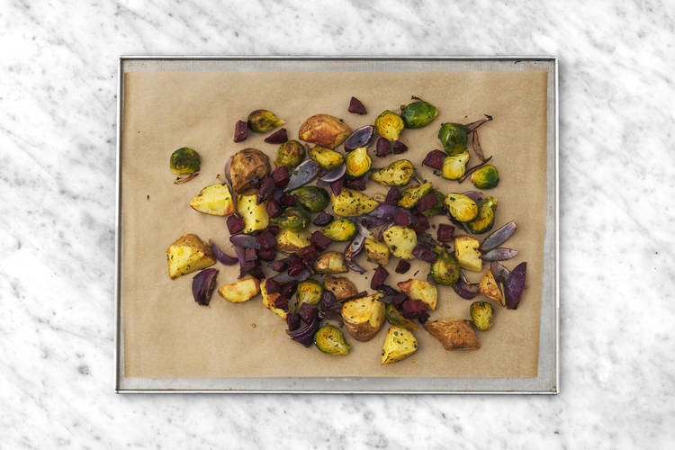 Roast the veggies