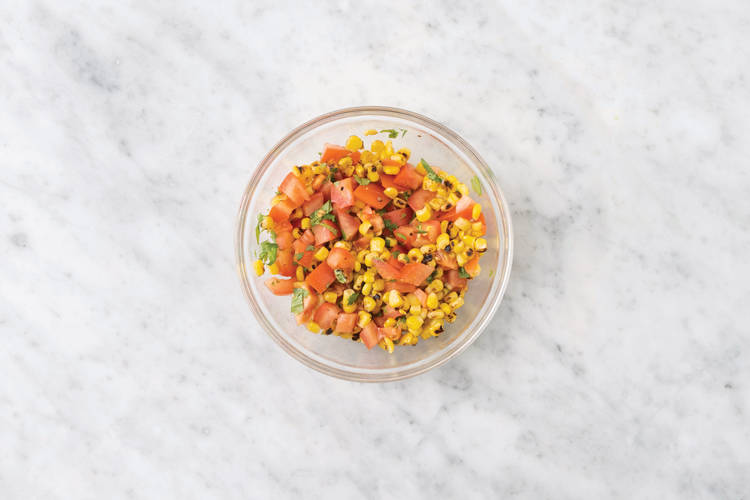 Make the corn salsa
