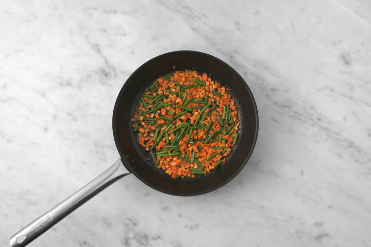 Prep & cook the veggies 