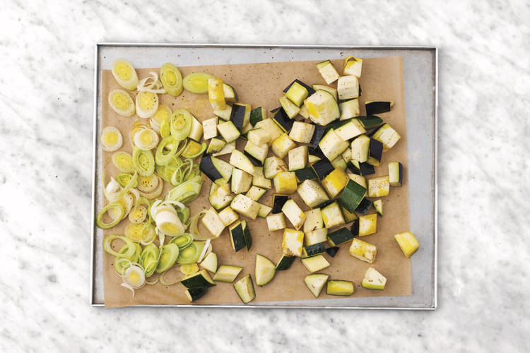 Roast the veggies
