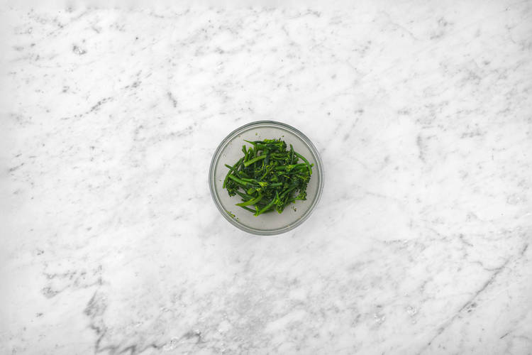 Season the veggies
