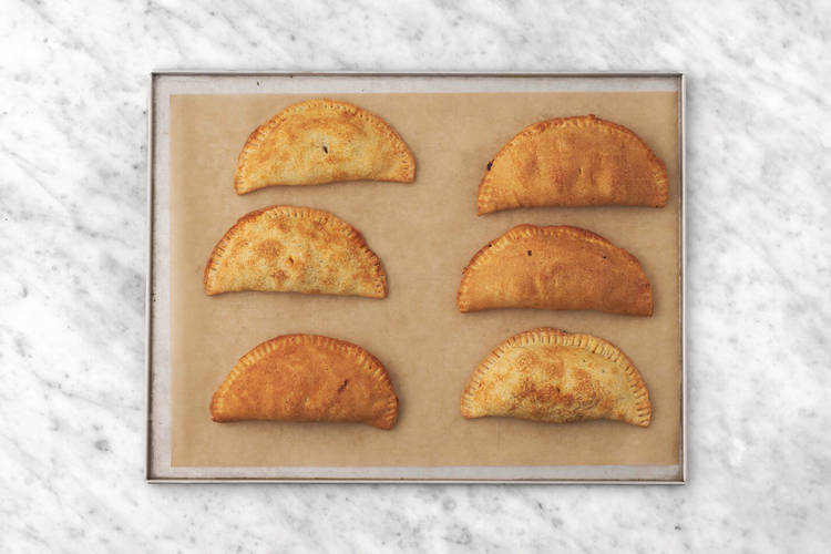 Bake the empanadas