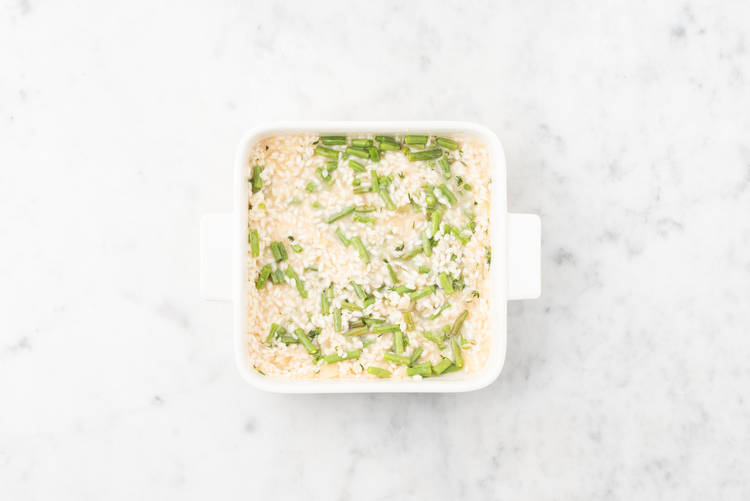 Bake the risotto 