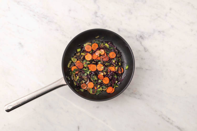Cook the veggies