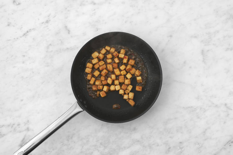 Cook the tofu