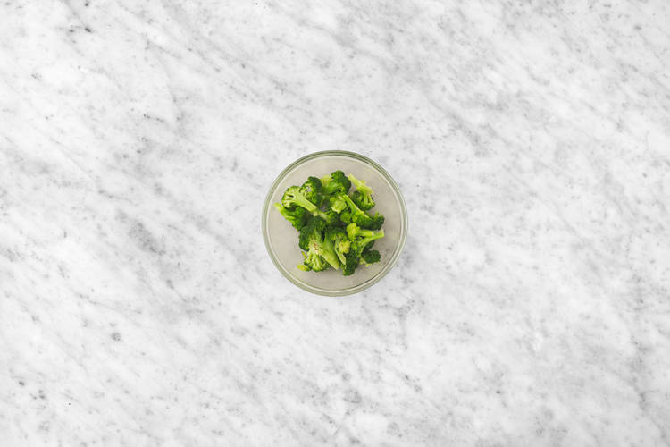 Steam the broccoli trees