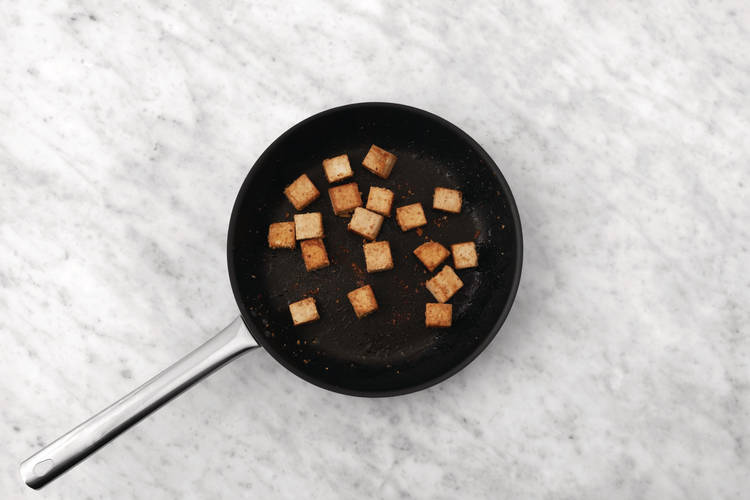 Cook the tofu