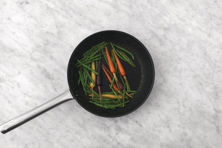 Cook the veggies