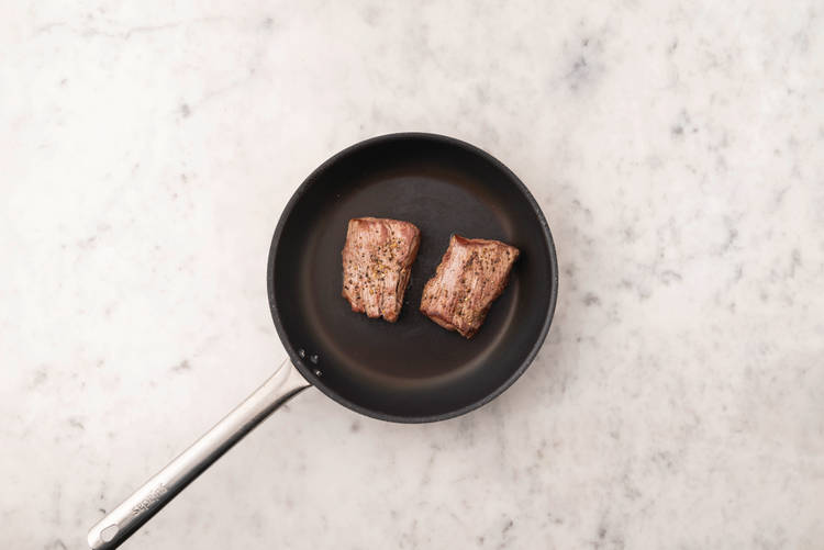 Cook the beef eye fillet