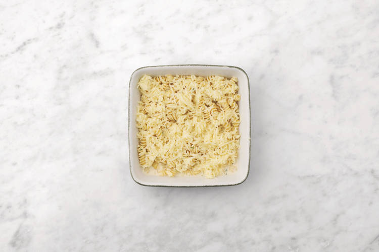 Make the sauce and bake the pasta
