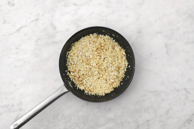 Cook the cauliflower rice