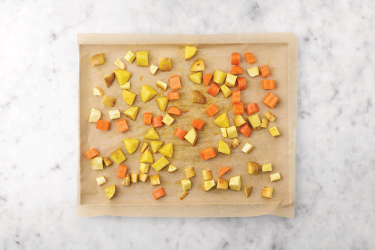 Roast the veggies