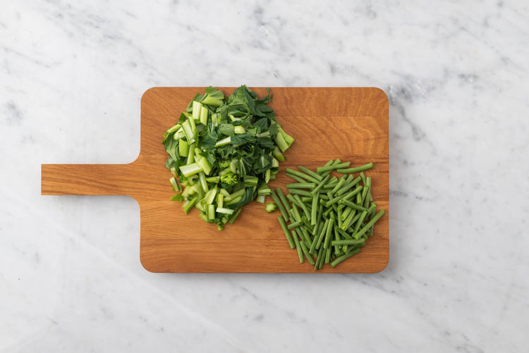 Cook the veggies