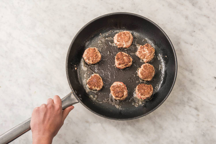 Cook the rissoles