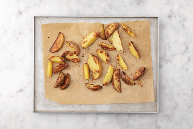 Bake the wedges
