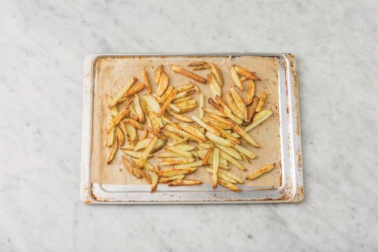 Bake the sesame fries