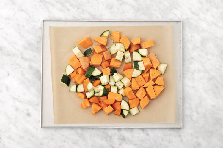 Roast the veggies