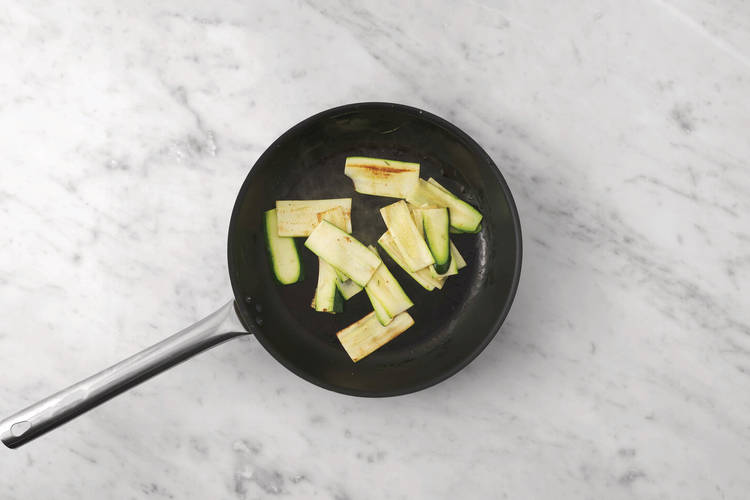 Char the zucchini