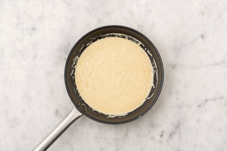 Make the cheesy sauce