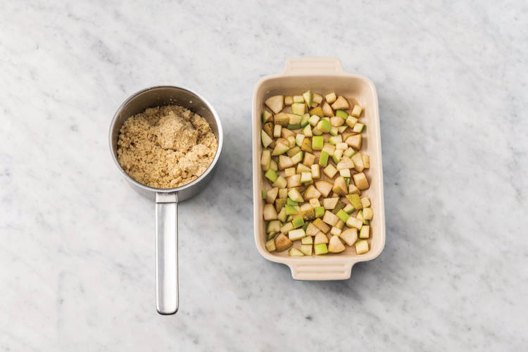 Make the spiced pear & crumble