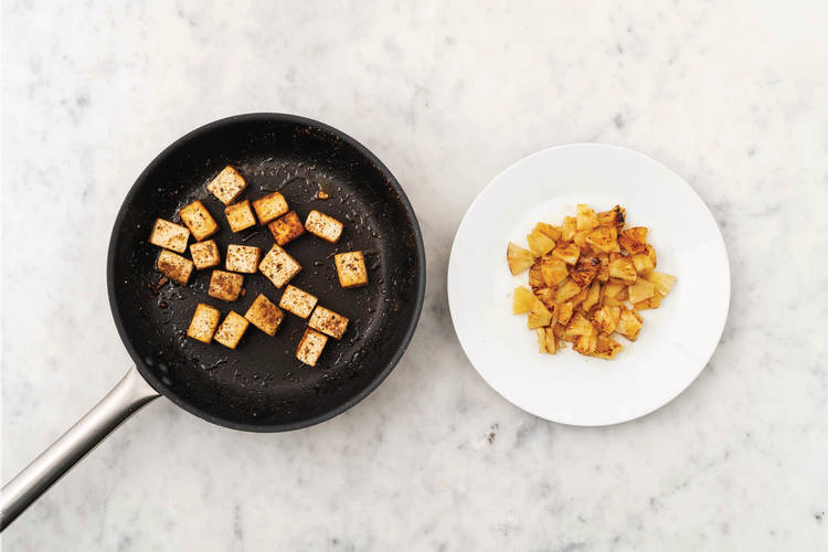 Cook the tofu