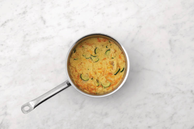 Cook the couscous