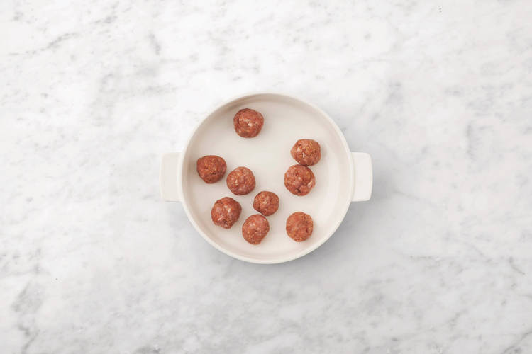 Bake the meatballs