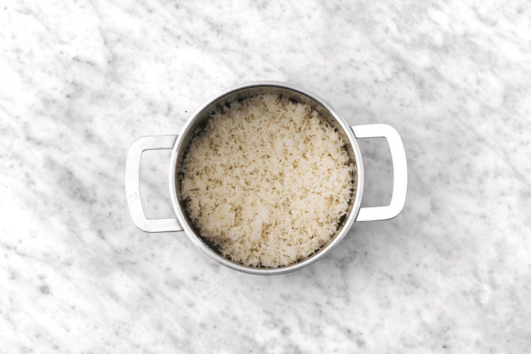 Make the ginger rice