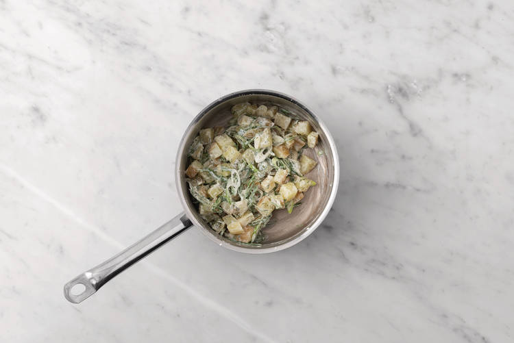 Finish the potato salad