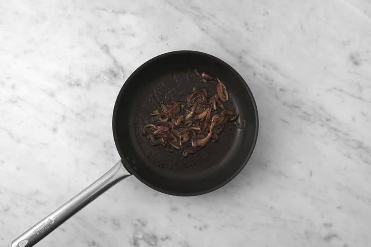 Make the sticky onions