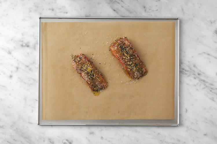 Prep & bake the salmon