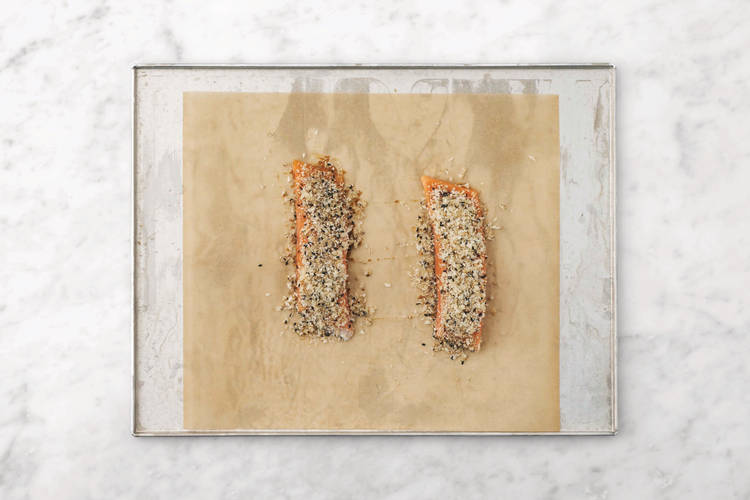 Prep & bake the salmon