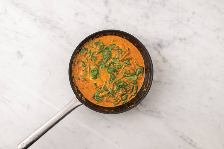 Make the curry sauce