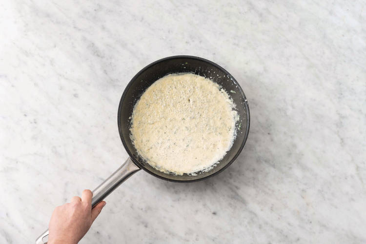 Cook the silverbeet & sauce