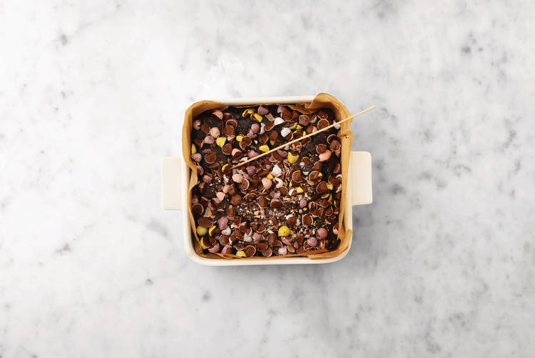 Finish the brownie