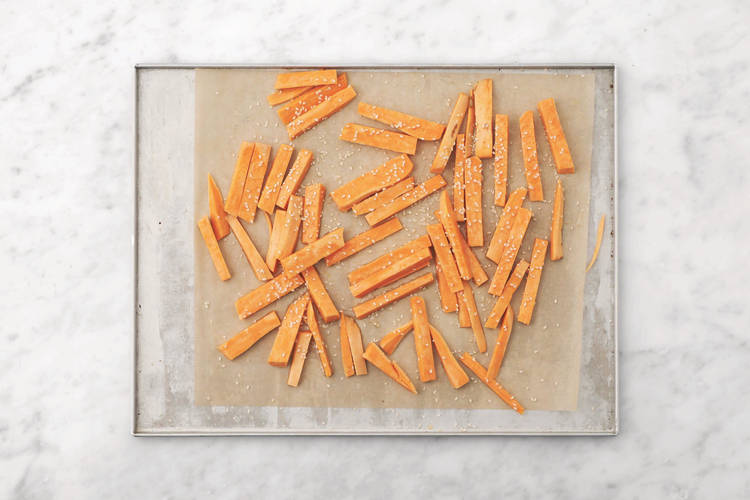 Bake the fries