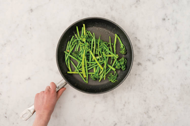 Cook the greens
