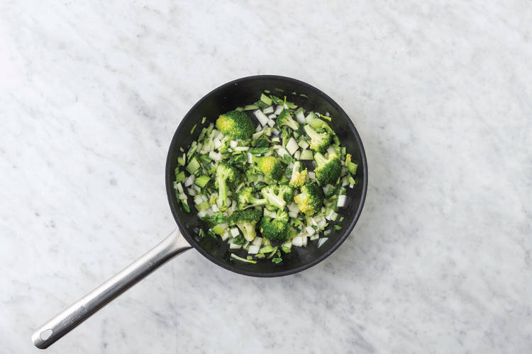 Cook the veggies