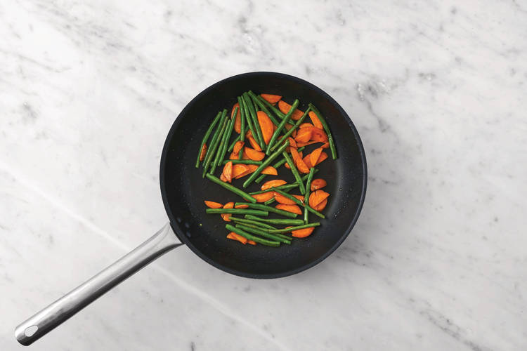 Cook the veggies