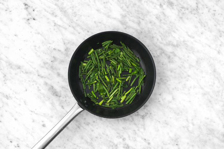 Cook the greens