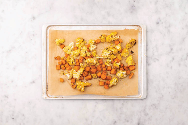 Roast the veggies