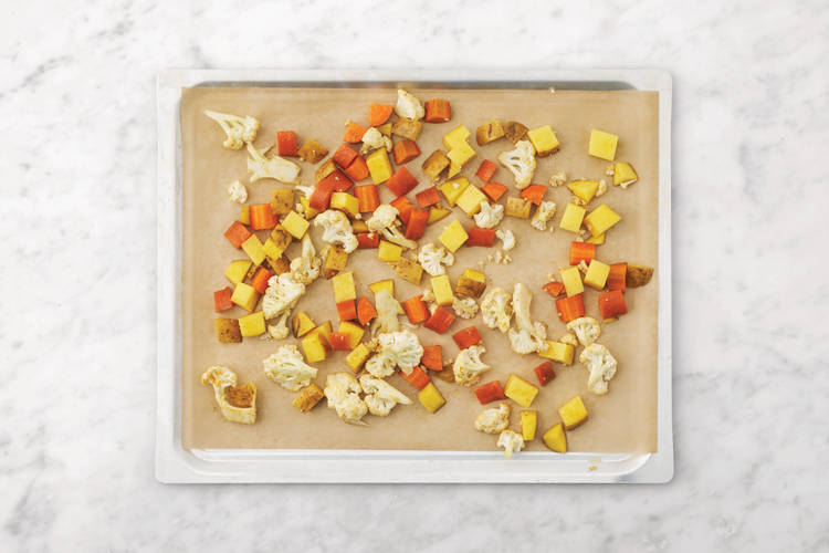 Roast the veggies