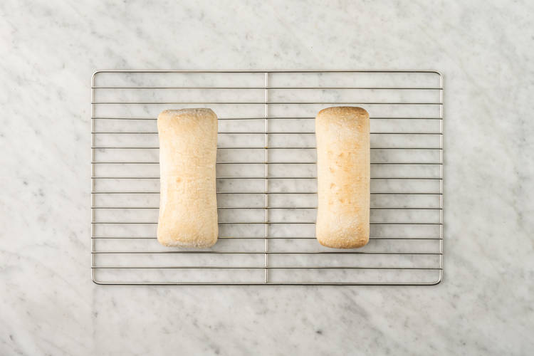 Heat the ciabatta