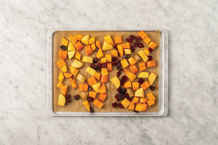 Roast the veggies